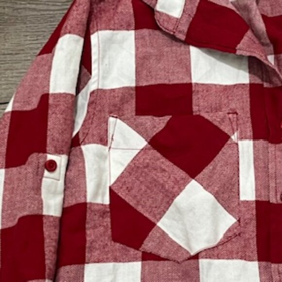 USC Red Plaid Paxton Long Sleeve Flannel Shirt Size Small - Picture 7 of 14